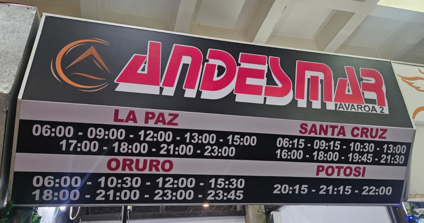 Example timetable photo